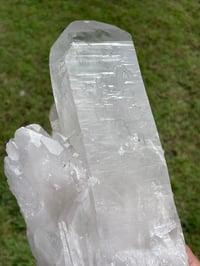 Image 24 of Etched Face Clear Quartz Statement Piece #1068