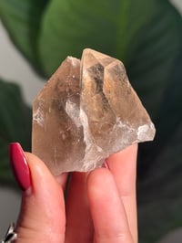 Image 2 of NATURAL TWIN RUTILE SMOKEY QUARTZ POINT -BRAZIL- D