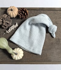 Image 2 of Newborn sleep hat for phoroshoot | blue