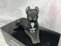 Image 13 of Handmade Custom Engraved Pit Bull Urn For Ashes Pet Portrait To Your Photos
