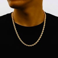 Image 1 of 6mm Gold Rope Chain