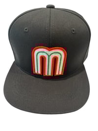Image 1 of MEXICO SNAP BACK  black with mexico flag on the side