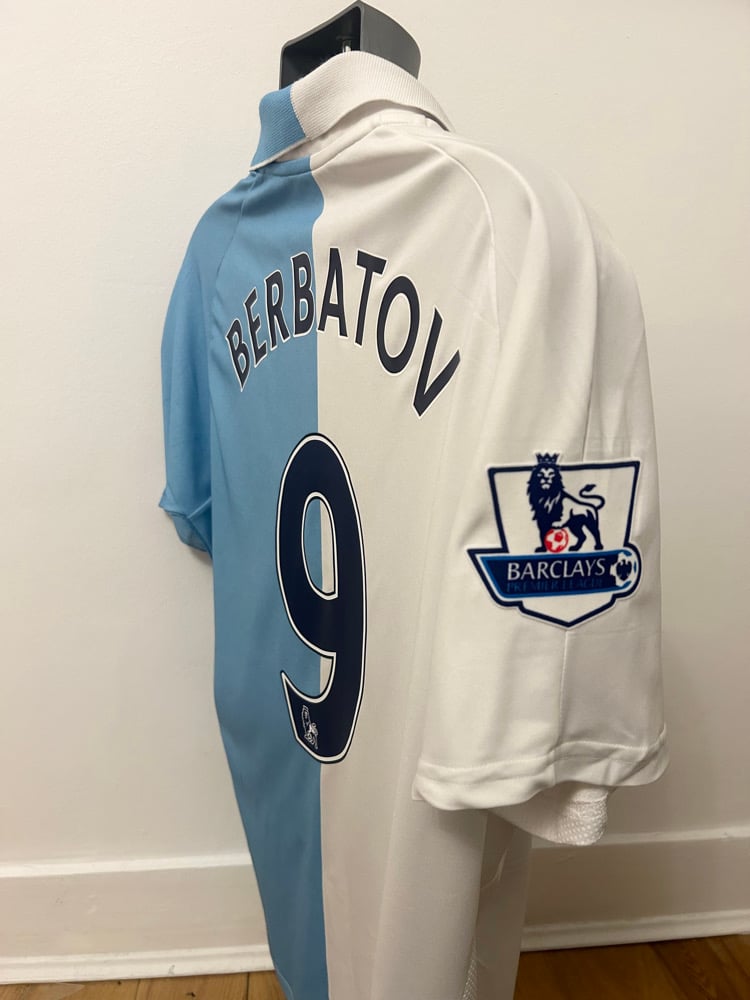 Image of Tottenham Hotspur "BERBATOV 9" 125th Anniversary 2007/08 Shirt + PL patches (L)