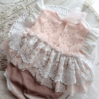 Image 2 of Photoshoot body-dress - Nella - size 12-18 months powder pink
