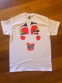 Image 1 of Grumble Face on White T Shirt (M)