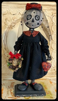 Image 1 of Widow MERRY WIDDER folk art doll creepy gothic