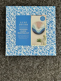 Image 1 of Luxe Decor Clock Painting Craft Kit - Coastal