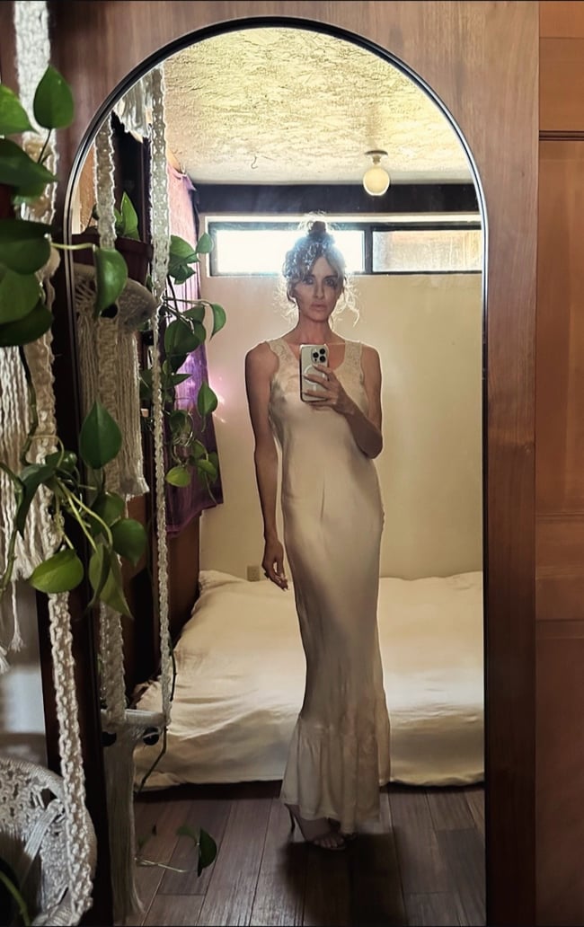 1920s 30s silk and lace slip dress gown lingerie