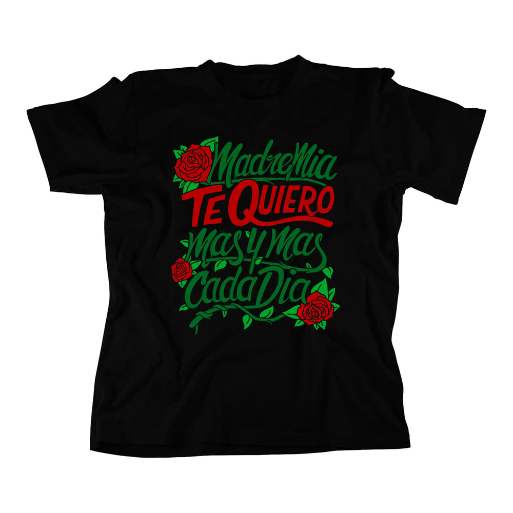 "Te Quiero" T Shirt | Black/Green/Red