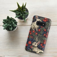 Image 5 of Boho Nature Cottagecore Inspired White Rabbits Among Berries Tough case for Samsung®