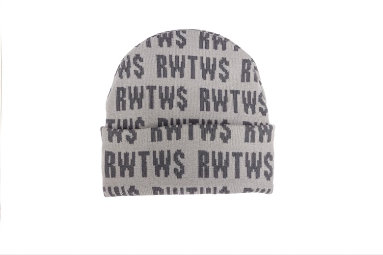 Image of RWTW$ LOGO CUFF BEANIE (GREY)