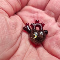 Image 2 of MEDIUM "LOVE YOU TO THE MOON AND BACK" ANATOMICAL HEART PENDANT 5