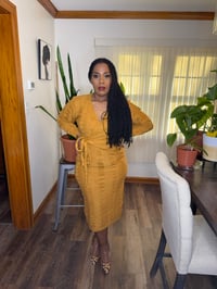 Image 2 of Curvy Golden DIVA Dress