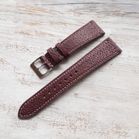 Image 3 of 20mm Classic Burgundy Pigskin Strap