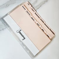 Image 1 of Monthly Tabbed Envelopes A6