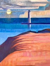 Image 3 of Harvest Moon rising over Frankfort- Garth Glazier