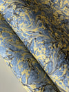 Yellow & Indigo Toile