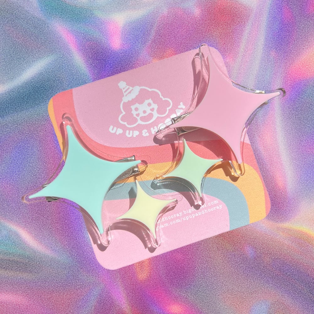 Image of Pastel Glint Clips