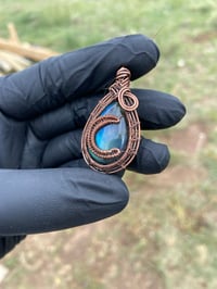 Image 3 of  Labradorite crescent moon