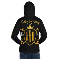 Image 4 of Black and Yellow Unisex Hoodie