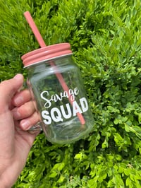 Image 2 of Glass Cup w/ lid 