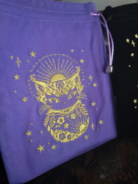 Image 4 of Sun & Moon Cat Tarot Pouch by Nicole Piar