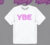 YBE 3D Effect White/ Pink T-shirt