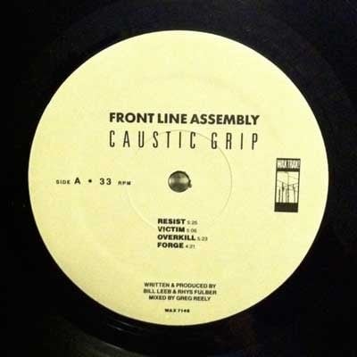 FRONT LINE ASSEMBLY-Caustic Grip LP Vinyl/Original STILL SEALED!