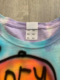Image 8 of 1/1 Airbrush Tshirt on a 2XL Tie Dye Tshirt