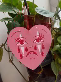 Clown Crying Heart Wall Hanging 