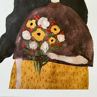 Image 3 of WATERCOLOUR FLOWER GIRL A3 PRINT