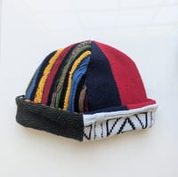 Image 1 of Upcycled Reversible Beanie Cotton Blend 29