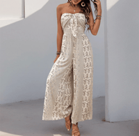 Image 2 of By Your Side Tube Top Flare Trousers Jumpsuit