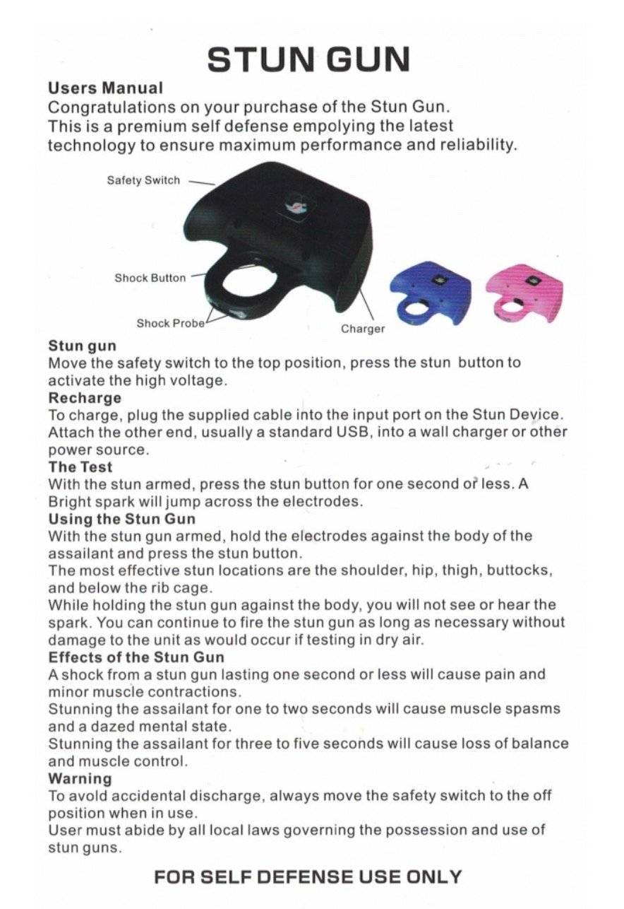 Image of Cheetah Mini Jogger Stun Gun, Black