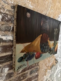 Image 4 of Huile sur toile nature morte aux Fruits 