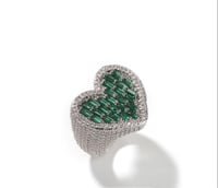 Image 1 of Iced out Heart ring