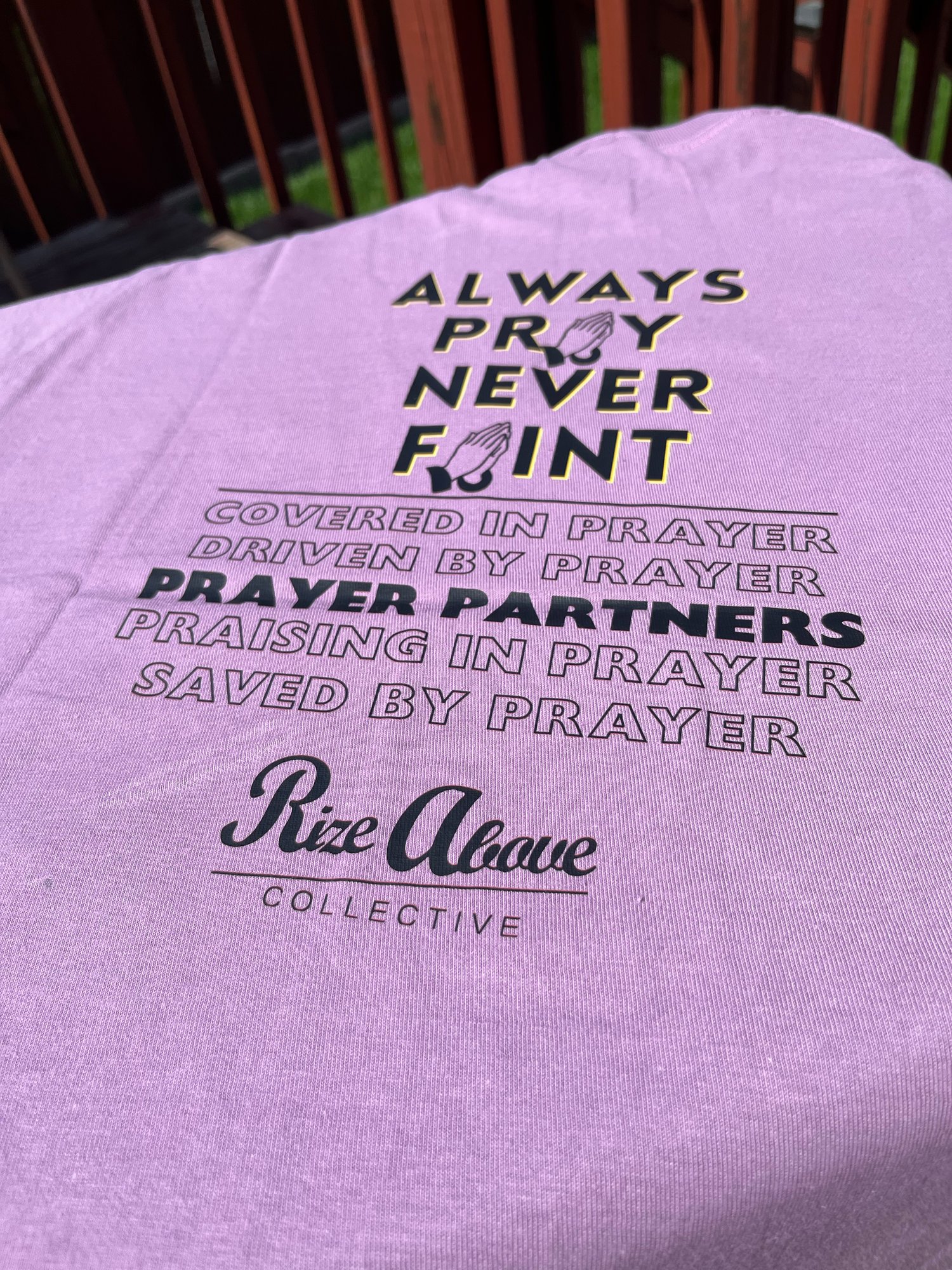 Image of Purple “always 🙏🏾” tee