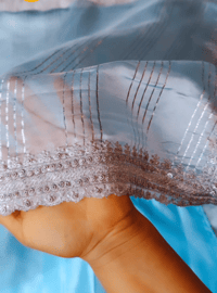 Image 2 of Alaya_Soft Organza Baby Blue Saree 