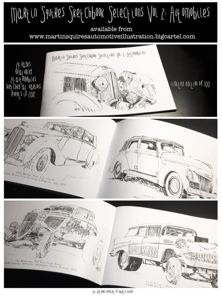 Image of Sketchbook Selections Vol 2: Automobiles