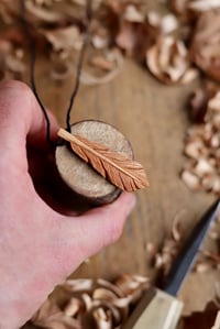 Image 5 of Feather~ Pendant Neckace 