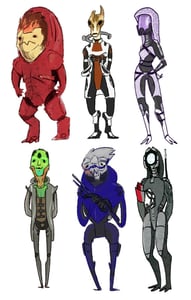 Image of Mass effect stickers