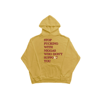 Image 4 of SFWNWDSY* HOODIE - SUNSET GOLD / WINE