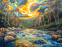 Winding Light A3 Print