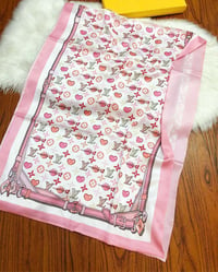 Image 4 of LV Silk Shawl Scarf