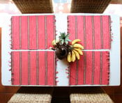 Image of Red Fabric Placemats