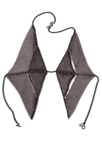 Image of Diamond chainmaille vest-front harness