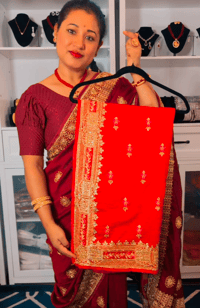 VSS3031 Red_Soft Vichita Silk Saree