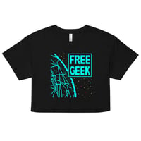 FREE GEEK CROP TOP (NEON LOGO)