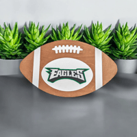 Image 2 of Philadelphia Eagles Themed Football Wall Art