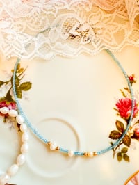 💙 Blue Lagoon Pearl Necklace
